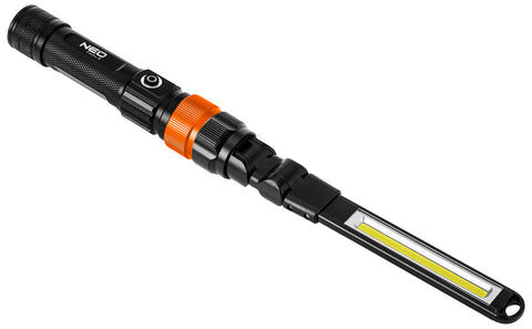 NEO TOOLS 99-107 Akkus 3az1-ben vizsgálólámpa, tölthető, 350lum COB LED, 3W, IP44