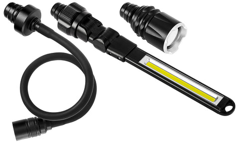 NEO TOOLS 99-107 Akkus 3az1-ben vizsgálólámpa, tölthető, 350lum COB LED, 3W, IP44
