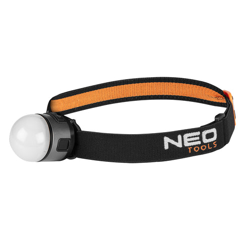 Fejlámpa levehető pánttal, mágnes és sapkarögzítő lehetőség, fehér és vörös LED, USB töltőkábel, 250+200lum