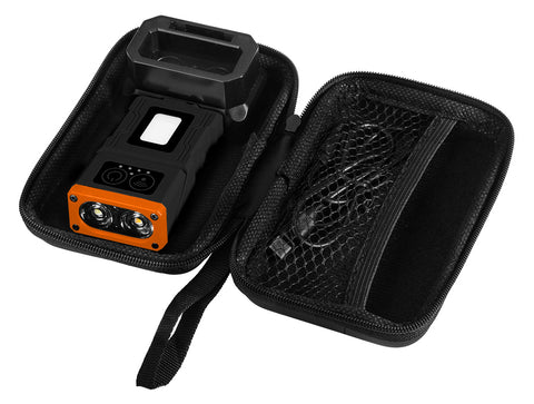 Fejlámpa, akkus, talppal, fejpánttal, tokkal, 500lm