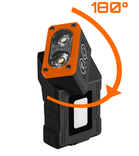 Fejlámpa, akkus, talppal, fejpánttal, tokkal, 500lm