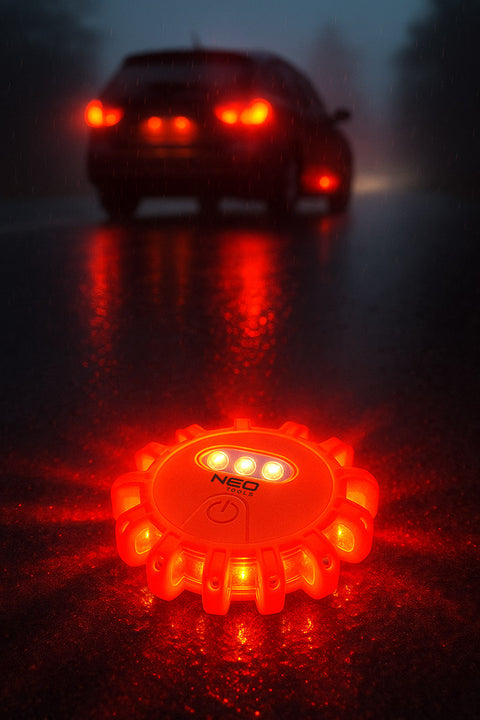 Elakadásjelző lámpa, 12+3 LED, 5 világítási funkció