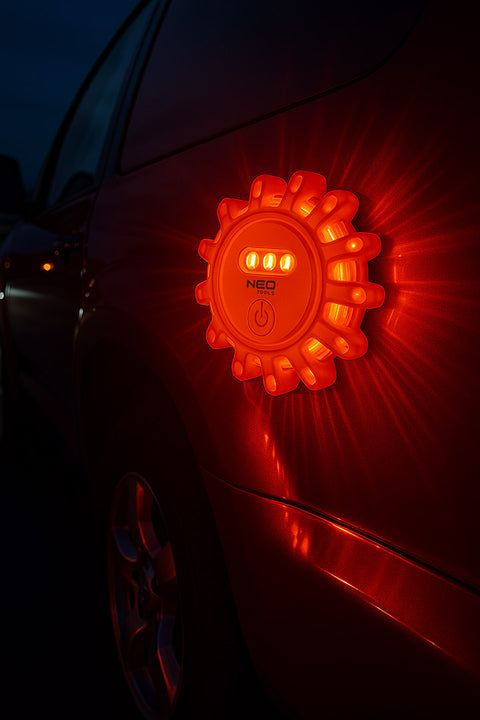 Elakadásjelző lámpa, 12+3 LED, 5 világítási funkció