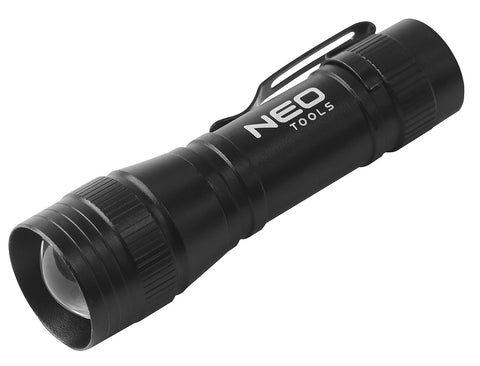 Zseblámpa, tölthető, XPE+COB LED, 220lum max. fényerő, 300mAh akku, rendelési egység: 12db