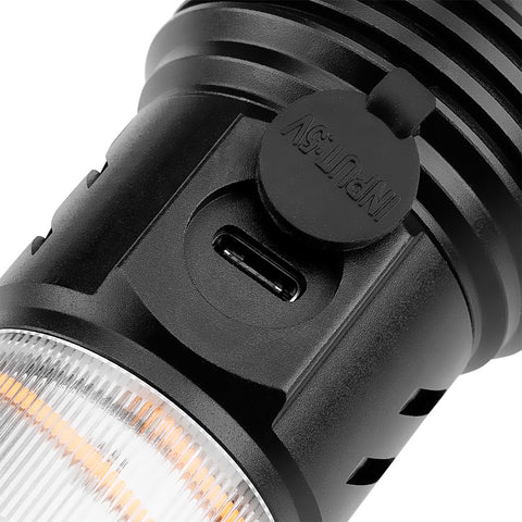 Kempinglámpa 2 funkciós, 470 lm, 1200 mAh akku, USB-C töltővezeték