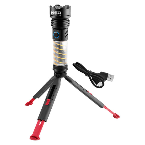 Kempinglámpa 2 funkciós, 470 lm, 1200 mAh akku, USB-C töltővezeték