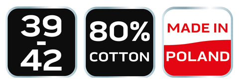 Munkazokni, 80% pamut, szerszám mintás, narancs/fekete, Neo, több méretben