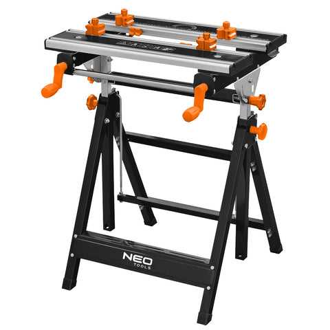 NEO TOOLS 44-700 Állítható munkapad, alumínium 60 x 58 x 77-107cm