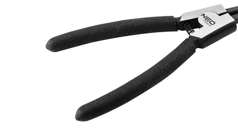 NEO TOOLS 01-087 Zégergyűrű fogó 180mm, külső, egyenes, CrMo, 19 - 60mm, csúcs diameter 1,8 - 2,5mm