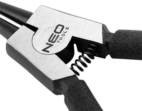 NEO TOOLS 01-087 Zégergyűrű fogó 180mm, külső, egyenes, CrMo, 19 - 60mm, csúcs diameter 1,8 - 2,5mm