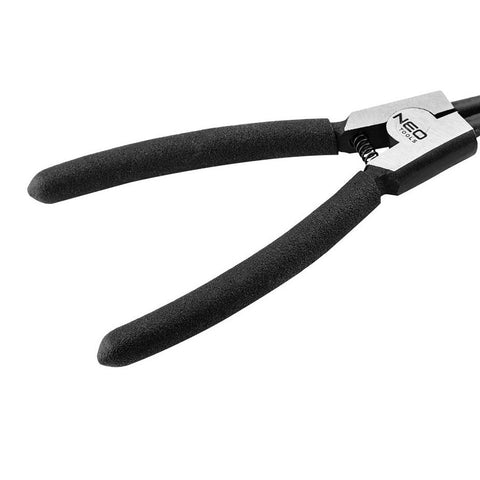 NEO TOOLS 01-091 Zégergyűrű fogó 145mm, külső, hajlított, CrMo, 10 - 25mm, csúcs diameter 1,5 - 2,0mm