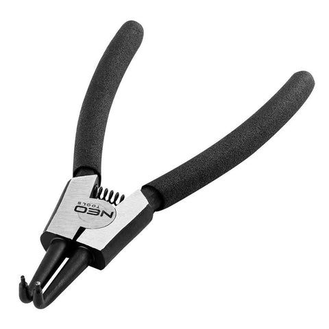 NEO TOOLS 01-091 Zégergyűrű fogó 145mm, külső, hajlított, CrMo, 10 - 25mm, csúcs diameter 1,5 - 2,0mm