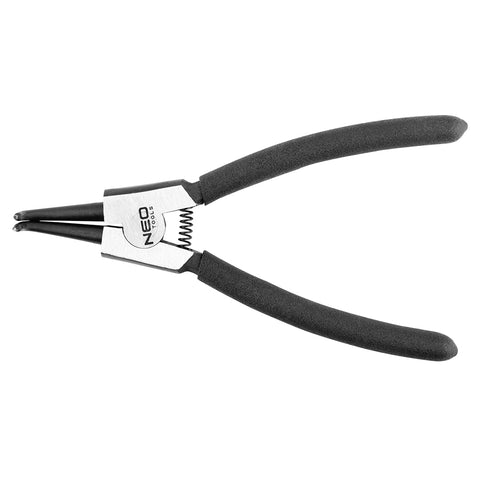 NEO TOOLS 01-091 Zégergyűrű fogó 145mm, külső, hajlított, CrMo, 10 - 25mm, csúcs diameter 1,5 - 2,0mm