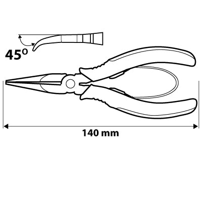NEO TOOLS 01-103 RÖVIDCSŐRŰ FOGÓ 140MM