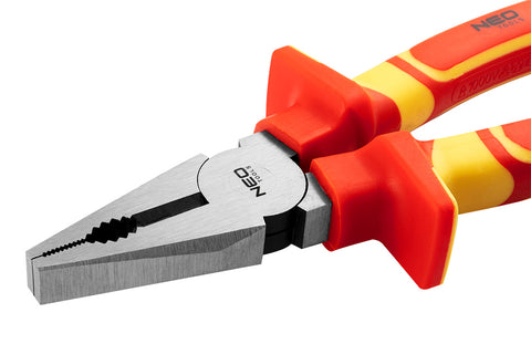 NEO TOOLS 01-222 Kombinált fogó 1000V, szigetelt, 200MM(8"), CrV, polírozott