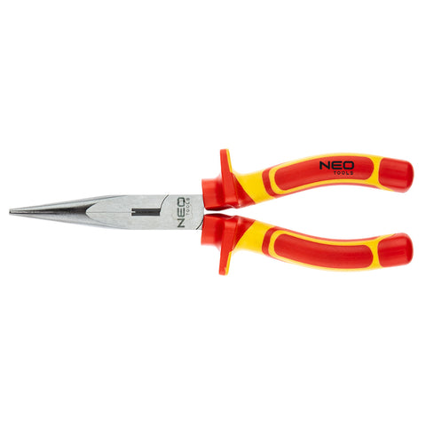 NEO TOOLS 01-225 Hosszúcsőrű fogó 1000V, szigetelt, 200mm (8"), CrV, polírozott