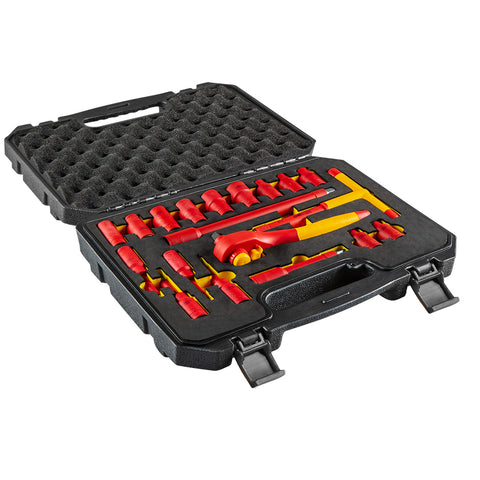 NEO TOOLS 01-306 Dugókulcskészlet, 1/2", 1000V, szigetelt 19db