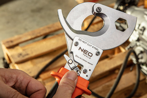 NEO TOOLS 01-401 Kábelvágó, racsnis, 400mm2