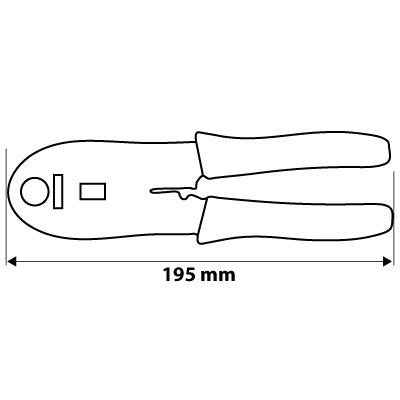 NEO TOOLS 01-501 Krimpelő-, kábelsarufogó 4P 6P 8P