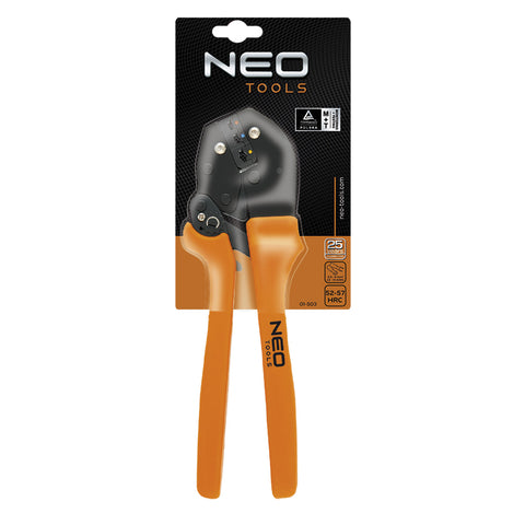 NEO TOOLS 01-503 Krimpelő-, kábelsarufogó SZIGETELT csatlakozókhoz, 22-10AWG