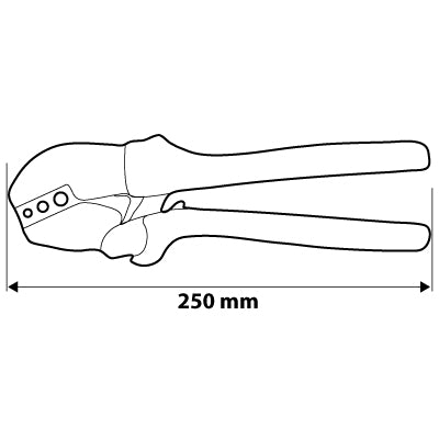 NEO TOOLS 01-503 Krimpelő-, kábelsarufogó SZIGETELT csatlakozókhoz, 22-10AWG