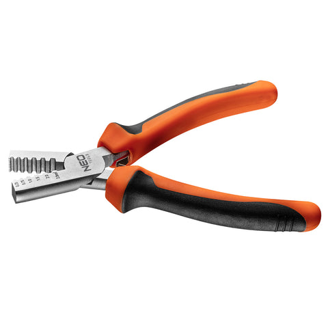 NEO TOOLS 01-532 Krimpelő-, kábelsarufogó 0.25-2.5mm2, 140mm
