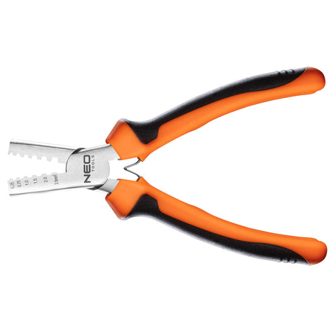 NEO TOOLS 01-532 Krimpelő-, kábelsarufogó 0.25-2.5mm2, 140mm