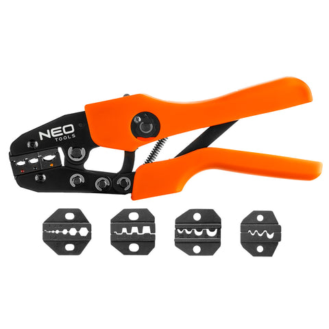 NEO TOOLS 01-537 Krimpelő-, érvéghüvelyfogó, 5 pofával