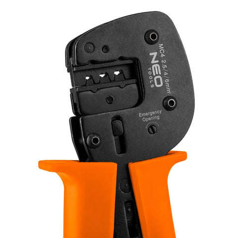 NEO TOOLS 01-555 Krimpelő-, kábelsarufogó, MC4 napelemes csatlakozókhoz