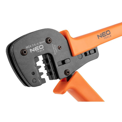 NEO TOOLS 01-555 Krimpelő-, kábelsarufogó, MC4 napelemes csatlakozókhoz