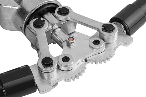 NEO TOOLS 02-445 Csőcsatlakozó prés készlet PEX csatlakozókhoz, cserélhető fejekkel, csőkalibráló szerszámmal