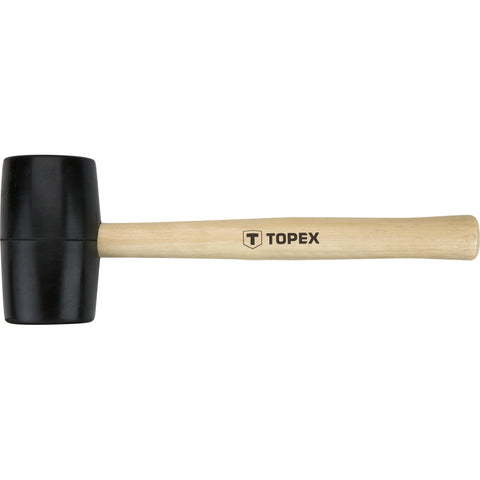 TOPEX 02A343 Gumikalapács 50mm 340g, keményfa nyél