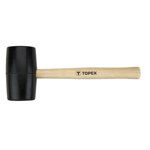 TOPEX 02A345 Gumikalapács 63mm 680g, keményfa nyél