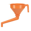 PRESSOL 02 562 Tölcsér hajlított kifolyóval, szűrővel, 160mm, 1,2L - műanyag