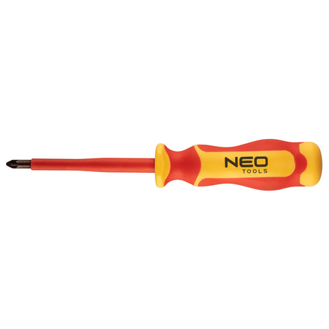 NEO TOOLS 04-136 Csavarhúzó PZ 1000V, szigetelt PZ2x6x100, S2 acél
