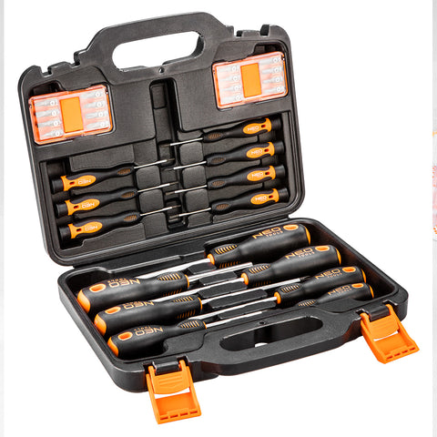 NEO TOOLS 04-209 Csavarhúzó készlet + bitek 30db
