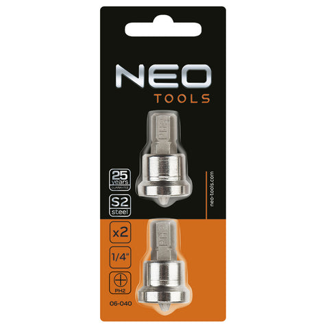 NEO TOOLS 06-040 Csavarhúzó bit gipszkartonhoz, PH2, 2db