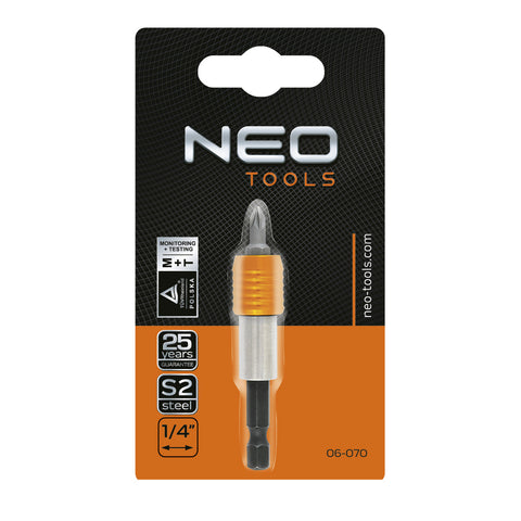 NEO TOOLS 06-070 TOLDÓSZÁR BEHAJTÓSZÁR Csavarhúzó bitekhez 65MM