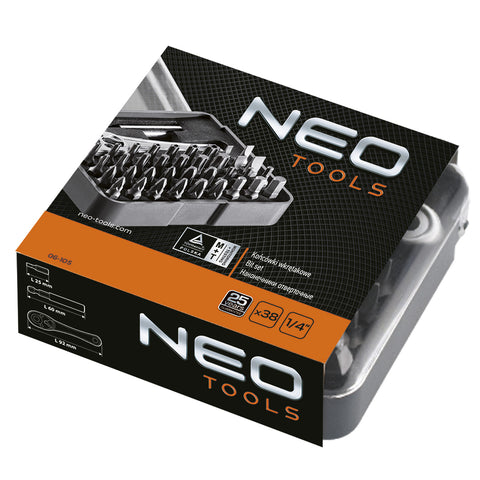 NEO TOOLS 06-105 Csavarhúzó bitkészlet 38db