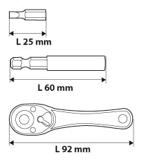 NEO TOOLS 06-105 Csavarhúzó bitkészlet 38db