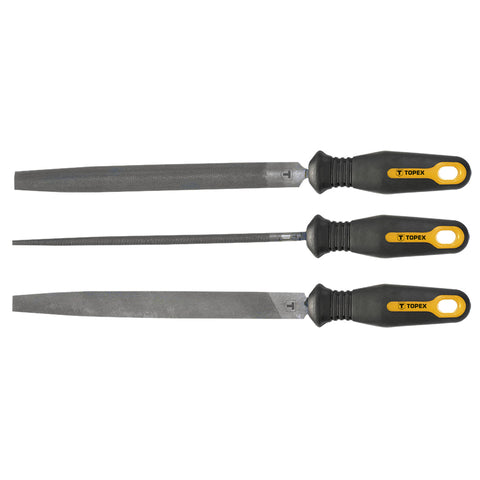 TOPEX 06A230 Reszelő készlet 3db, (lapos, félkör, kör), 200mm
