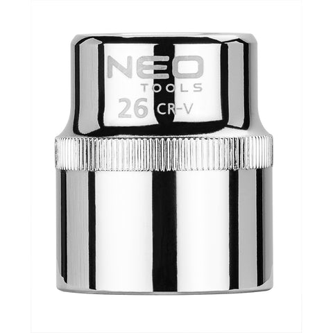 NEO TOOLS 08-026 Dugókulcs 26mm, 1/2", 6 pontos, SUPERLOCK