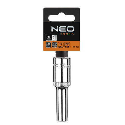 NEO TOOLS 08-041 Dugókulcs 10mm, 1/2", hosszú, 6 pontos, SUPERLOCK