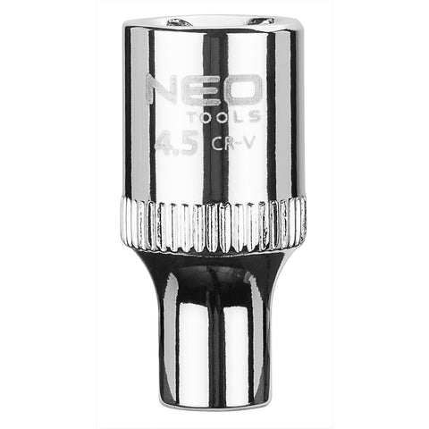 NEO TOOLS 08-221 Dugókulcs 4.5mm, 1/4", 6 pontos, SUPERLOCK