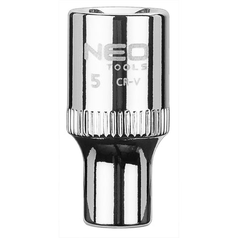 NEO TOOLS 08-222 Dugókulcs 5mm, 1/4", 6 pontos, SUPERLOCK