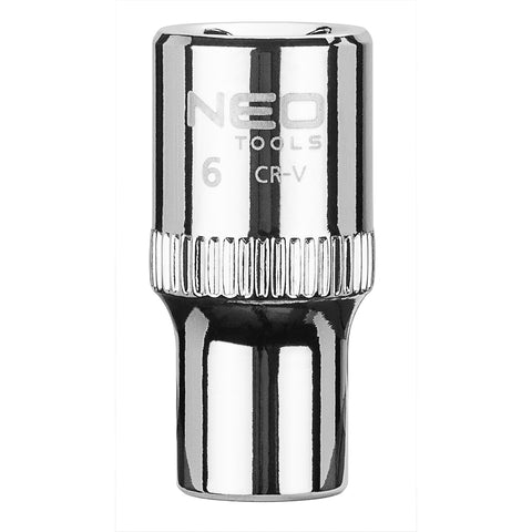 NEO TOOLS 08-224 Dugókulcs 6mm, 1/4", 6 pontos, SUPERLOCK
