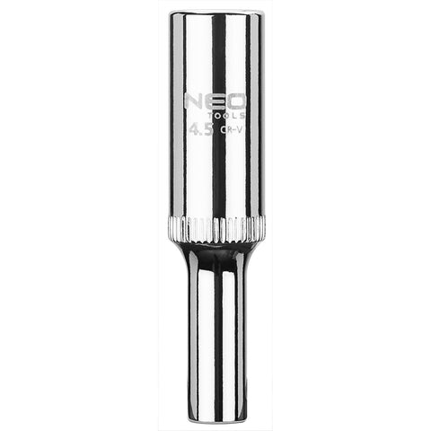 NEO TOOLS 08-236 Dugókulcs 4.5mm, 1/4", hosszú, 6 pontos, SUPERLOCK