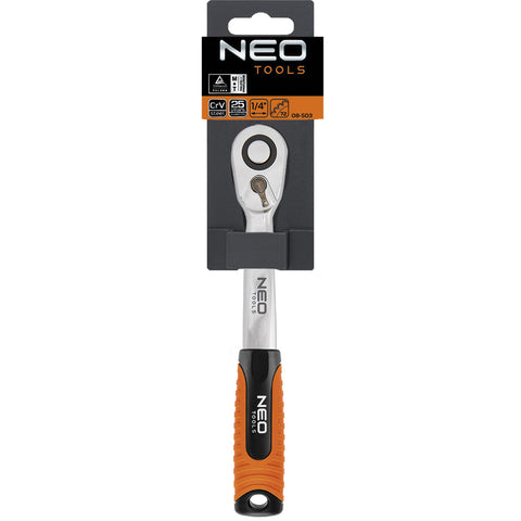 NEO TOOLS 08-503 Racsnis kulcs 1/4" 145mm