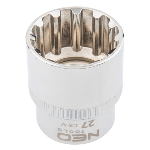 NEO TOOLS 08-597 Dugókulcs 27mm, 1/2", SPLINE