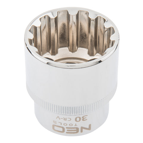 NEO TOOLS 08-598 Dugókulcs 30mm, 1/2", SPLINE